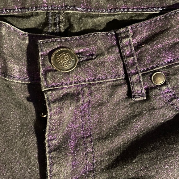 JESSICA SIMPSON Black Cranberry Glittery Stretch Jeans NWOT 29 - Picture 4 of 8